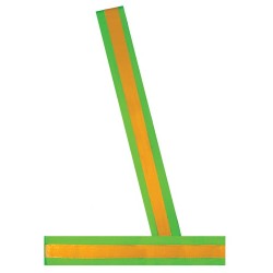 Lime Green Hi-Viz Safety Patrol Belt w/ Orange Stripe - SM