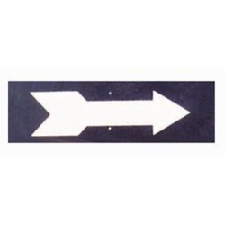 13" x 4" Turn Arrow Sign w/ Hardware