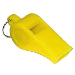 Colored Officials Whistle - Yellow